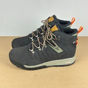 Salomon Utility TS Waterproof Boots Mens 9.5 Dark Gray Orange Lace Up